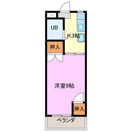 メロディハイツｐａｒｔⅡの物件間取画像